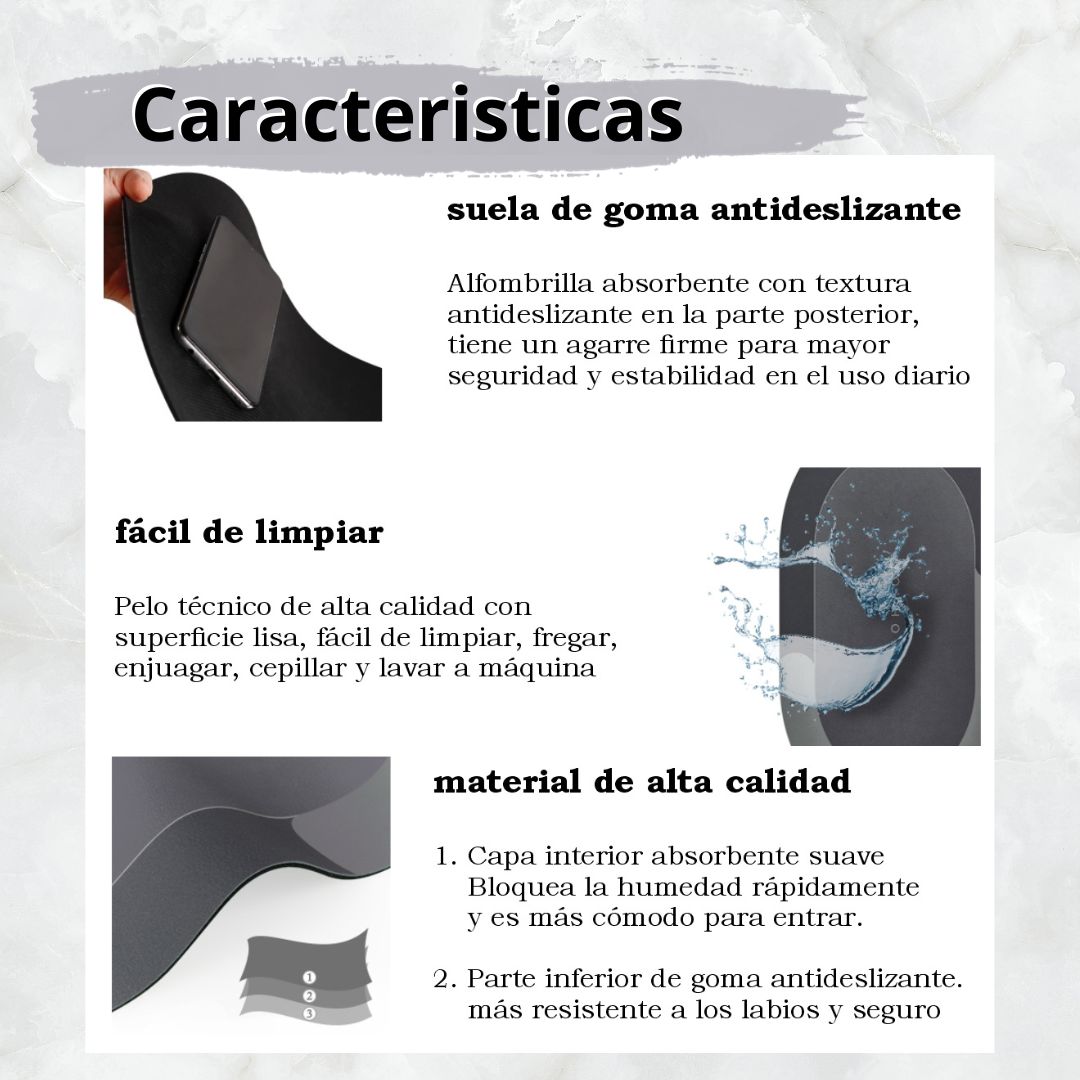 Miniatura 5 de Tapete Alfombra cocina antideslizante X2